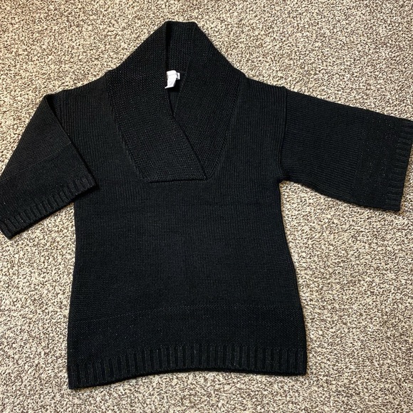 Soft Surroundings Open Oversized Knit Wool Blend Tunic Sweater Dress - Picture 5 of 7